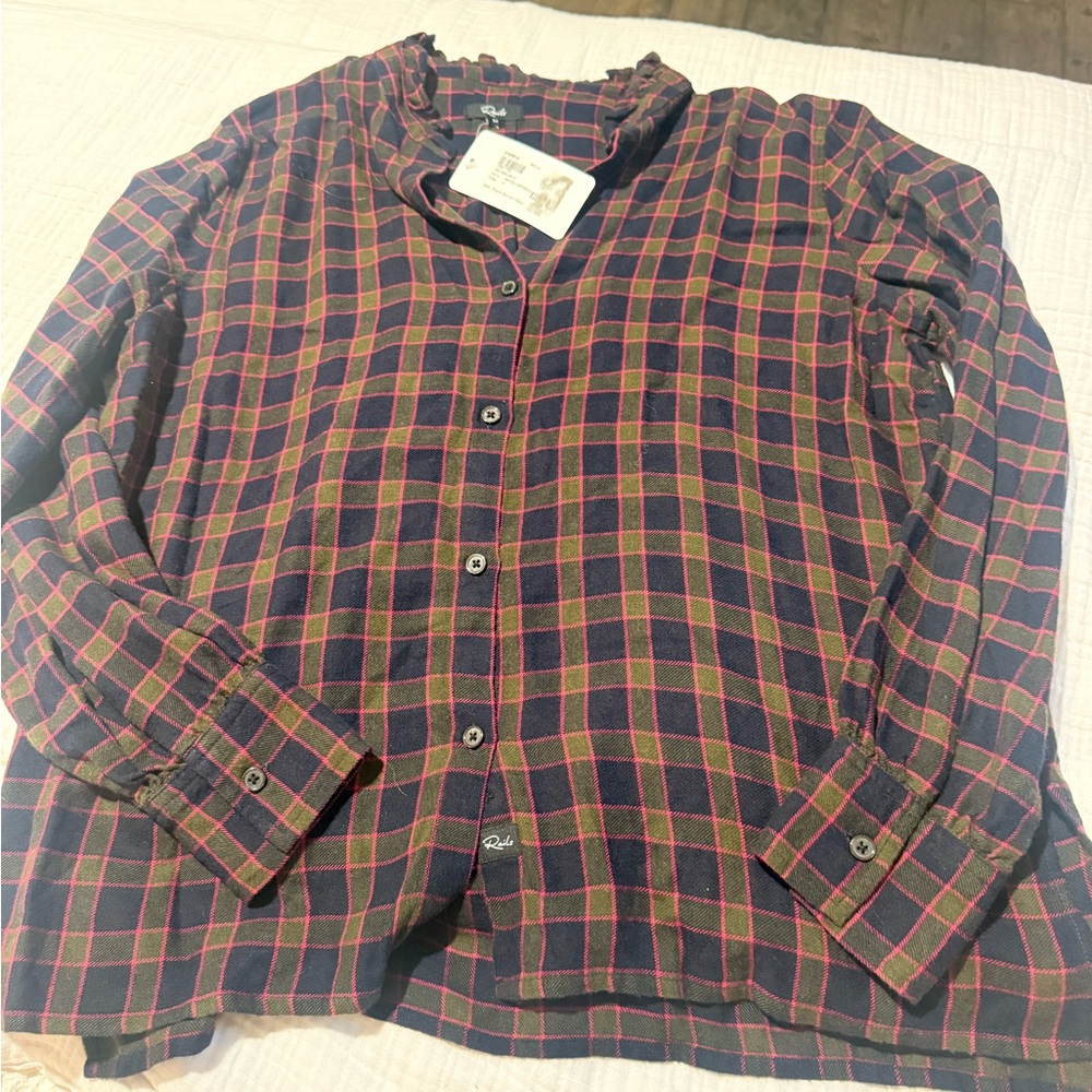 Plaid Button-Up Shirt Rails